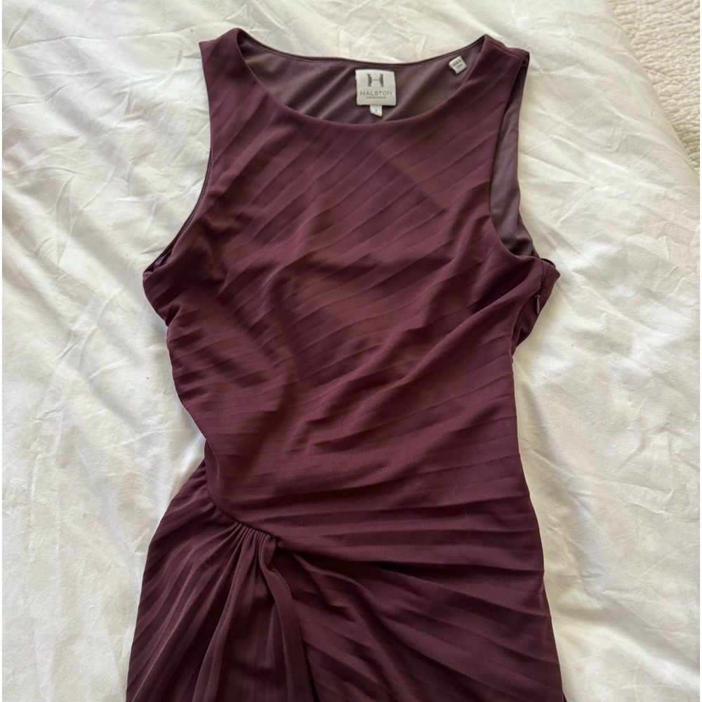 Halston Heritage faux-wrap bodycon dress